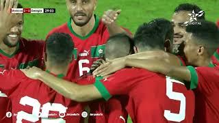  المغرب 2-0 جورجيا هدف حكيم زياش في الدقيقة 29