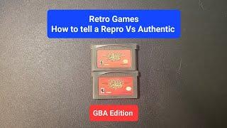 Game Tips #1 How to tell the difference between a Reproduction GBA game from an Authentic copy
