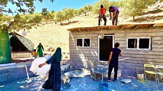 ‍Amirs Family Pouring the Roof Concrete & Hassan Prepares for University