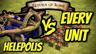 HELEPOLIS vs EVERY UNIT Return of Rome  AoE II DE