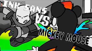 микки маус против инк санса на русском  If MICKEY MOUSE Met INK SANS FnF Animation as UNDERTALE