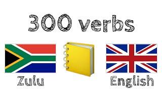 300 verbs + Reading and listening - Zulu + English - native speaker