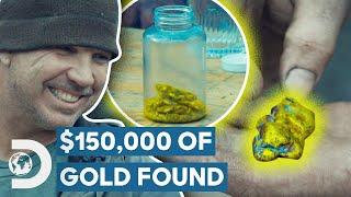 $150000 Of Gold Found Before Snow Storm Hit  Gold Rush White Water