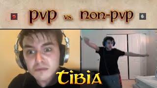 Tibia - PVP vs Non-PVP beware of volume