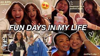 FUN DAYS IN MY LIFE  xo kitty premiere sleepover shopping & mothers day 🫶