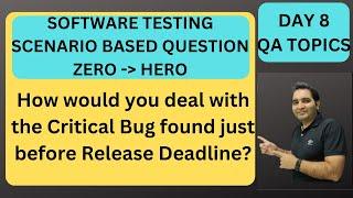 Software Testing Tutorial  Day-8 RD Automation Learning  Zero to Hero