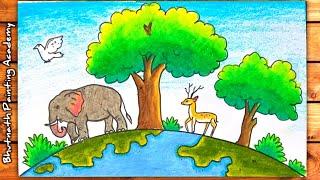 international forest day drawinghow to draw world forest day save forest
