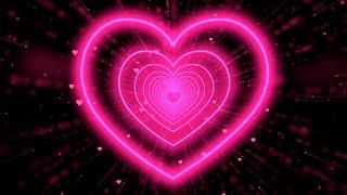 Pink Heart BackgroundLove Heart Tunnel Background Video Loop  Heart Wallpaper Video 4 Hours