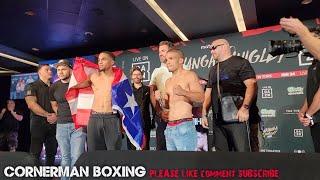 OFACIO FALCON VS PEDRO VICENTE WEIGH IN & FACE-OFF AHEAD OF MSG LIGHTWEIGHT BOUT