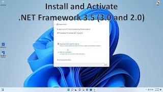 Install and Activate .NET Framework 3.5 Windows 11