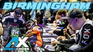 SIGNING AUTOGRAPHS AT ARENACROSS AX BIRMINGHAM 2024