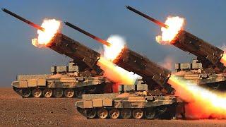 Horrible Attack ‼️ Russian TOS-1A Heavy Flamethrower System on Target Thermobaric Bomb