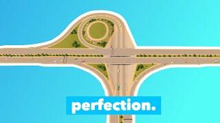 The PERFECT vanilla trumpet interchange in Cities Skylines