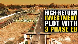 #1414 Investment-worthy plots in Chennai  Plot Size - 540 to 1800 sft  Plots with EB connection
