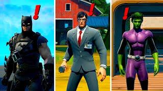 Fortnite MEGA Update Boss SuperMan Batman and Beast Boy Locations Prop Gun Win