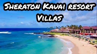 SHERATON KAUAI RESORTS VILLAS TOUR & REVIEW. #hawaii #marriott #kauai