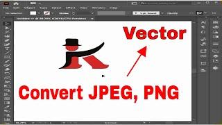 How to convert jpg PNG image to vector in illustrator 2021.