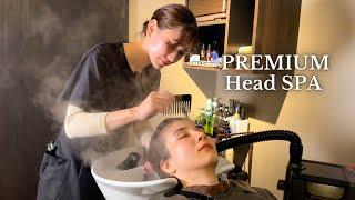 ASMR I got THE PREMIUM head spa in Tokyo Japan Soft Spoken