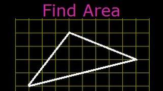 Area of triangle with sides unknown  Area of triangle on a grid where sides are unknown 