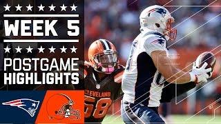 Patriots vs. Browns  NFL Week 5 Game Highlights