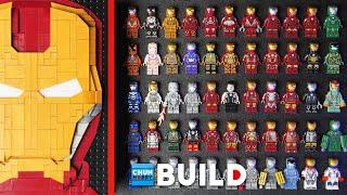 55 IRON MAN LEGO Minifigures - IRON BOOK Speed Build - Marvel - Unofficial LEGO  Beat Build