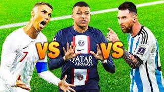 Comparison Cristiano Ronaldo vs Kylian Mbappé vs Lionel Messi