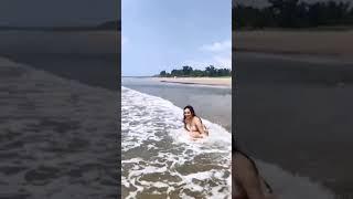 hot and sexy Aditi mistri beach video #shorts