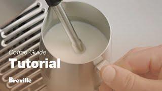 The Barista Express®  Be hands on like a barista How to texture milk  Breville USA