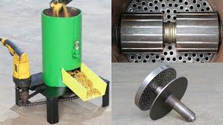 How To Make Homemade Feed Pellet Machine Using Drill Machine  DIY Feed Pellet Machine