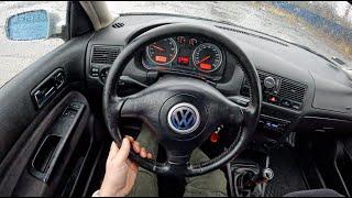 1998 Volkswagen Golf 1.6 100HP  POV Test Drive #1009 Joe Black