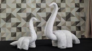 WOW Towel animal Dinosaurs  towel folding dinosaurs  towel art dinosaurs