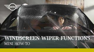 How to set up the windscreen wiper functions I MINI How-To