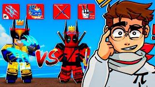 DeadPool Vs Wolverine Quem tem a Melhor Build Imortal no Blox Fruits