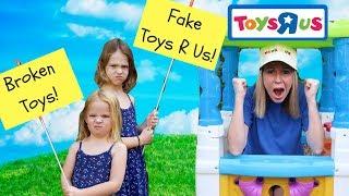 Pretend Toy Store Kids Video Starring Addy and Maya
