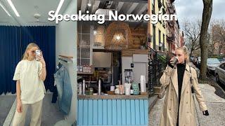 Speaking Norwegian for 24 hours - A day in New York City I English subtitles