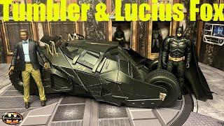 McFarlane DC Multiverse Tumbler & Lucius Fox Batman Dark Knight Trilogy Figure Review & Comparison