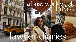 LAWYER DIARIES  regular busy work week in my life living and working in NYC