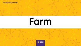 Vocabulary for Kids l Farm