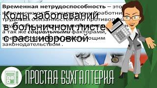 Коды заболеваний в больничном листе с расшифровкой