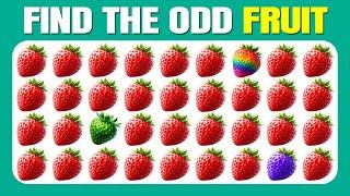 Find the ODD One Out - Fruit Edition  Easy Medium Hard - 30 Ultimate Levels Quizzer Odin