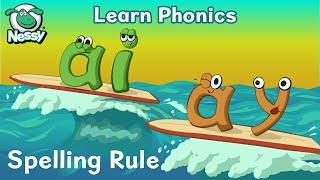 Nessy Spelling Strategy  When To Use ai ay  Vowel Digraphs  Learn to Spell