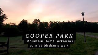 Sunrise Walk at Cooper Park Mountain Home Arkansas--watch for the heron