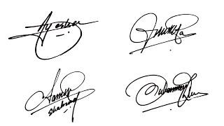 How To Draw Signature Like A Billionaire For Alphabet A Signature Style Of My Name A