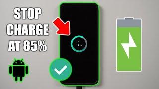 Limit charging to 85%  Samsung Protect Battery  Android 12 Feature