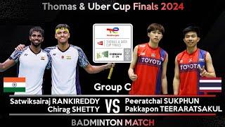 RANKIREDDY SHETTY vs  SUKPHUN TEERARATSAKUL  Badminton Thomas & Uber Cup Finals 2024