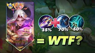 WHEN GLOBAL HANABI ABUSE THIS MULTIPLE CRIT DAMAGE BUILD IN SOLO RANKED GAME - Mobile Legends