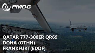 P3Dv5.1 PMDG Qatar 777-300ER - Doha to Frankfurt OTHH-EDDF