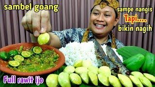 FULL CABE RAWIT  MUKBANG LALAP JENGKOL MUDA MENTAH + SAMBEL goang  mukbang asmr makanan khas sunda