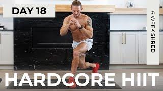 Day 18 30 Min HARDCORE HIIT Workout No Equipment  6WS1