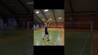 Badminton Overhead Feeding  #playingbadminton #badmintontechnique